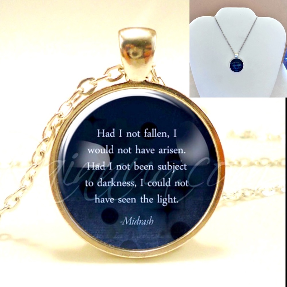 ✨🧘‍♀️✨Inspirational Necklace Had I Not Fallen, I Would Not Have Arisen NEW